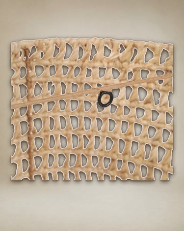 Natural sisal wall light by Bazar Bizar, woven