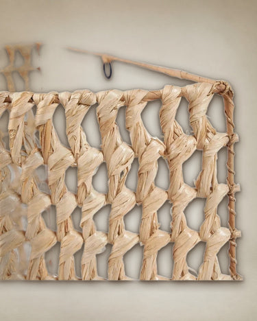 Natural sisal wall light by Bazar Bizar, texture detail
