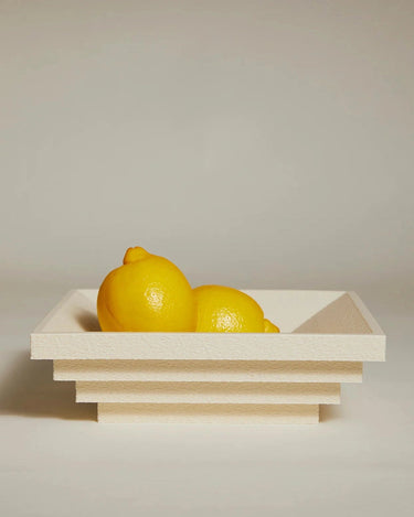 Cuenco blanco Bau en material reciclado