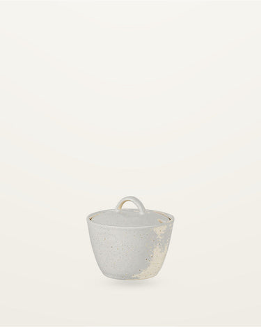 Sand Stoneware Sugar Bowl with Reactive Glaze by Broste Copenhagen