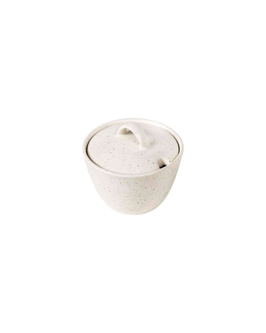 Sand Stoneware Sugar Bowl with Reactive Glaze by Broste Copenhagen, view 2