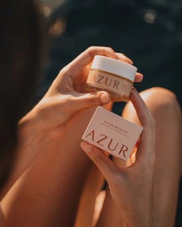 Detalle de bálsamo multiusos Azur Balm
