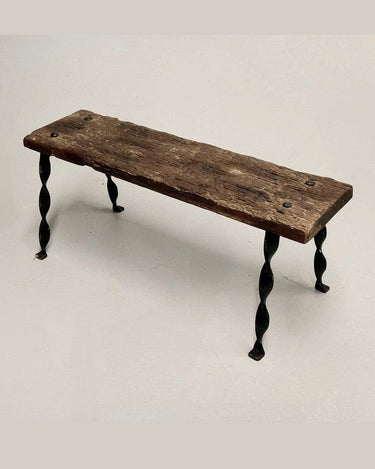 Banc rustique vintage en bois naturel
