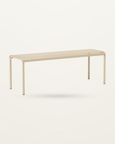 Banco de jardín Dapple beige de acero galvanizado en Matuta Home - imagen 1