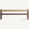 Banco de madera de haya fibra natural marrón de Vical