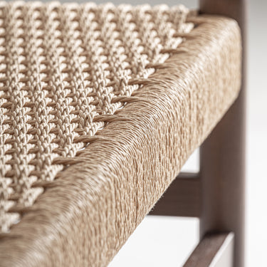 Banco de madera de haya fibra natural marrón de Vical, imagen 4