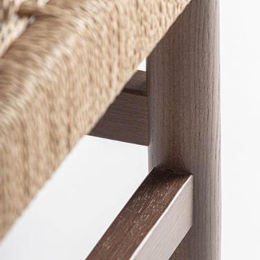 Banco de madera de haya fibra natural marrón de Vical, imagen 5