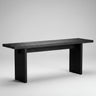 Banco de roble reciclado negro de Tine K Home
