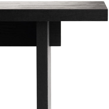 Proporciones de banco de roble reciclado negro de Tine K Home
