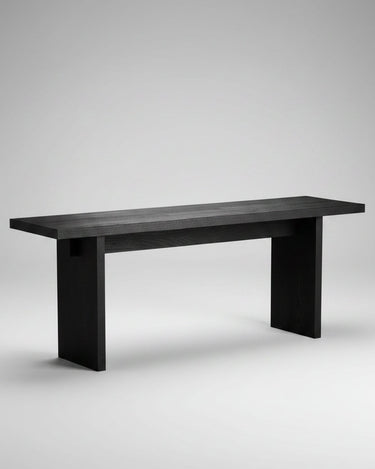 Banco de roble reciclado negro de Tine K Home