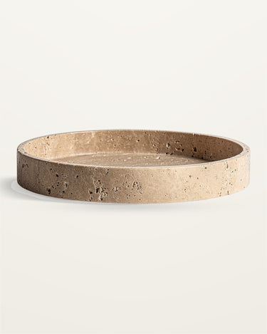 Bandeja decorativa de mármol beige cuadrada de Vical
