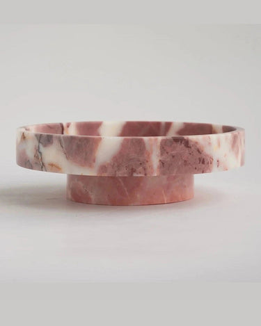 Bandeja decorativa de mármol para baño