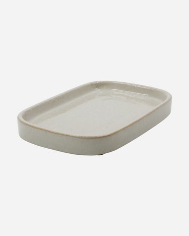 Bandeja de gres esmaltado gris
