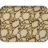Bandeja Guest Chandra Kaki de metal esmaltado, 36 × 26 cm — Bonheur du Jour
