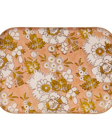 Bandeja Guest Vishnu Terracotta esmaltada, 36 × 26 cm — Bonheur du Jour, vista 3