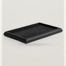Bandeja MEJA negra de teca reciclada 45x30 cm Dareels
