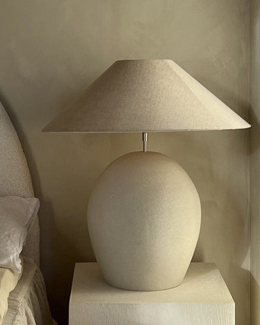 Wabi-sabi ceramic table lamp by Olsson & Jensen
