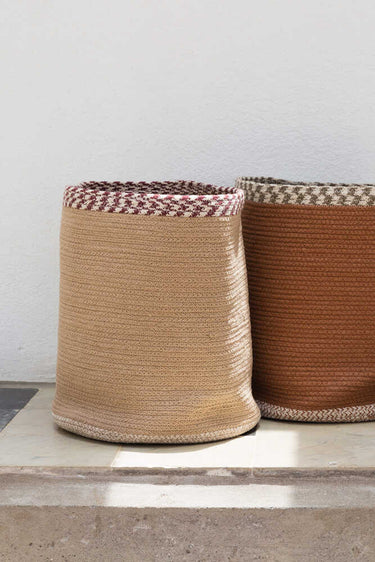 Cesta Lavable Susa Taupe Ø25 x 25 cm