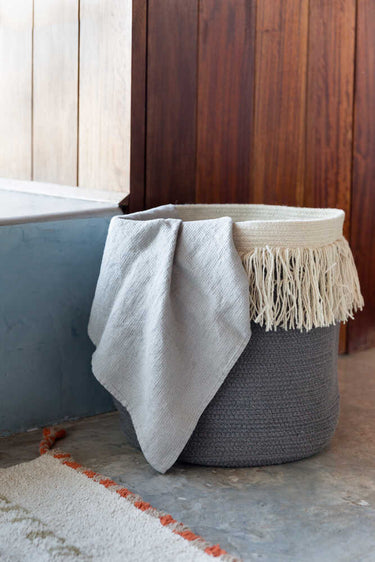Cesta Lavable Zarang Carbón Ø25 x 25 cm