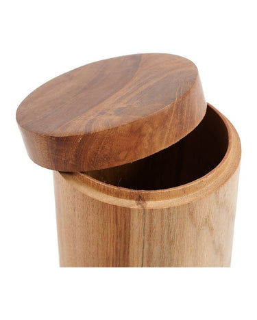 Bote decorativo grande de madera natural Bazar Bizar