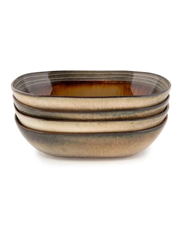 Set de bowls ovalados Comporta Bazar Bizar acabado artesanal