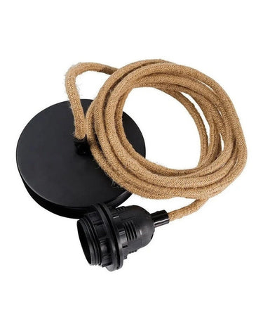 Cable negro de cuerda para lámpara de techo Bazar Bizar