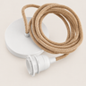 Cable de techo Bazar Bizar natural y blanco, 250 cm