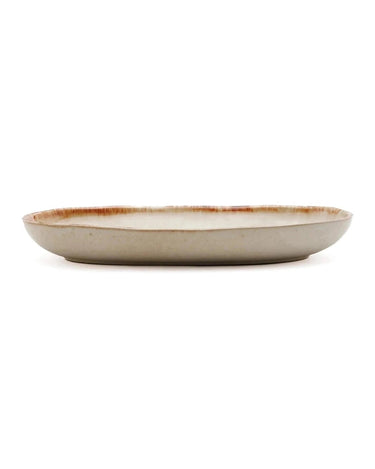 Plato oval blanco Bazar Bizar para servir