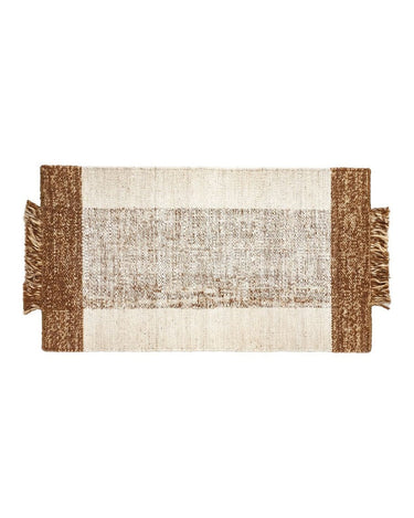 Alfombra jute bicolor TAROS 2 hecha a mano 170x240cm