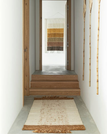 Alfombra jute bicolor TAROS 2 hecha a mano 170x240cm