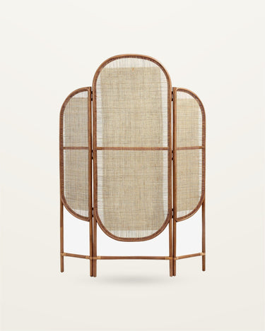 BALI folding natural rattan room divider – Nordal