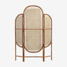 Biombo plegable ratan natural 2 paneles Nordal