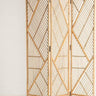 Biombo plegable de ratán natural