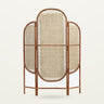 Biombo plegable ratan natural 2 paneles Nordal