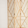 Biombo plegable de ratán natural