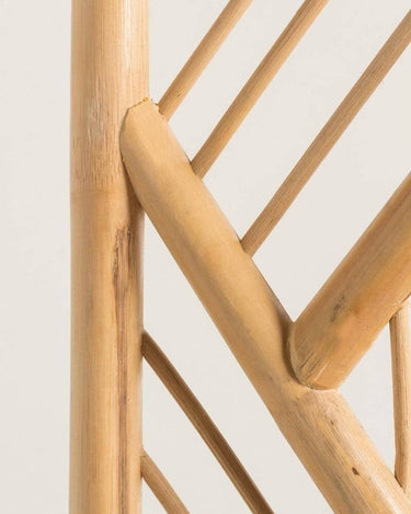 Biombo de ratán natural de tres paneles