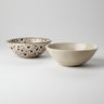 Bol de cerámica beige de 15 cm para mesa