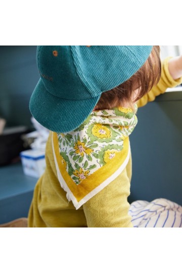 Pañuelo infantil curry doblado Bonheur du Jour
