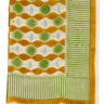 Pareo de algodón voile con block print verde Bonheur du Jour