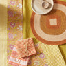 Set de 2 servilletas de algodón a rayas block print Bonheur du Jour