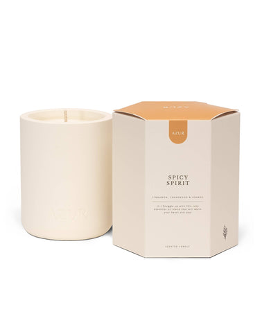 Velas naturales de soja y Aceites esenciales Spicy