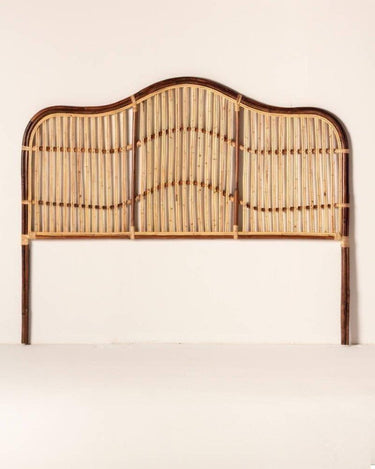 Cabecero de ratán para cama queen
