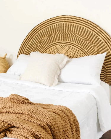 Cabecero de fibras naturales para cama de 135 cm y king size