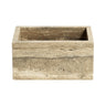 Caja decorativa pequeña de travertino de Tine K Home