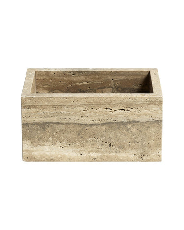 Small decorative travertine box by Tine K Home