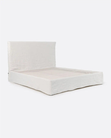Cama BEETHOVEN Dareels detalle de funda de lino