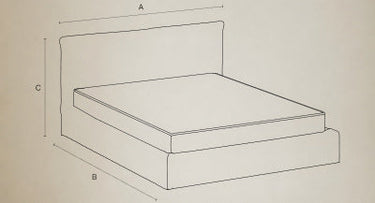 Icono técnico de la cama BEETHOVEN Dareels