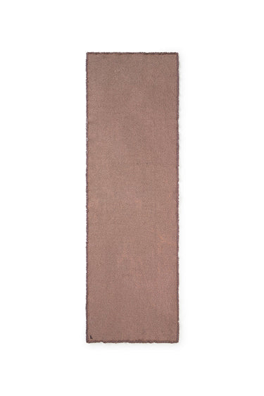 Camino de mesa de algodón lavado marrón de 50 × 160 cm