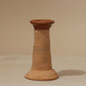 Candelabro de barro artesanal hecho a mano