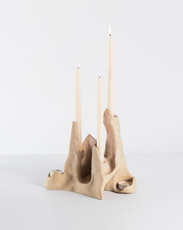 Candelabro de cerámica de autor Rock